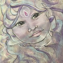 Spirit Sketches - Violet Flame Spirit Guide
