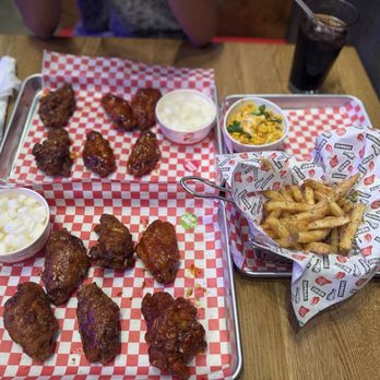 Bonchon - Soy garlic, yangnyeom, seasoned fries and Korean street corn - Korean Near Me - Flower Mound, Texas