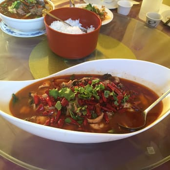 Chengdu Style Restaurant - Braised whole fish in Szechuan sauce - Szechuan Near Me - Berkeley, California