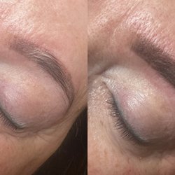 Barely Nude Beauty by Krista McCormick - Deluxe brow service. - brow tint over grey hairs