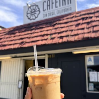 Cafeina Cafe - Horchata latte - Cafes Near Me - San Diego, California