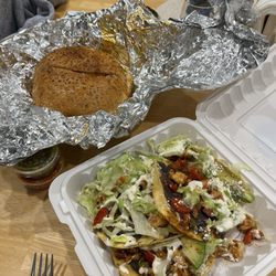 Guadalupana Mexican Restaurant - Cemita de Chorizo & Camaron Tostada