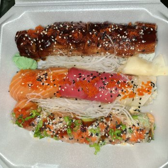 Sushi Xuan - Fire Dragon, Love Triangle & Salmon Mania Rolls - Sushi Bars Near Me - Albuquerque, New Mexico