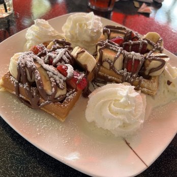 Cilantro Grill - "Romeo and Juliet Waffle". Deliciouso.. - Creperies Near Me - Sarasota, Florida