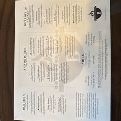 Brickside19 - Menu