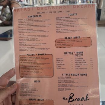 The Break House - Menu - Coffee & Tea Near Me - Deerfield Beach, Florida