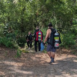 Walking towards the springs