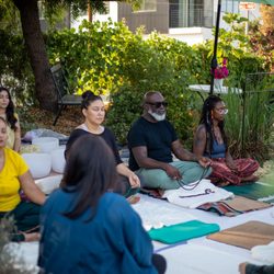 Ethereal Sound Alchemy - A guided meditation in a garden before the soundbath begins.