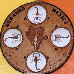 Los 6 Hermanos - The famous Scorpion Clock at Los 6 Hermanos.