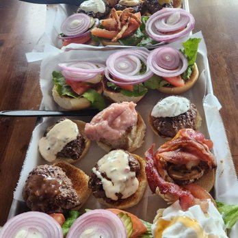 Crazee Burger - 1 of every slider they have! - Burgers Near Me - San Diego, California Crazee Burger - 1 of every slider they have! - Burgers Near Me - San Diego, California