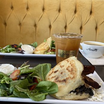 Amara Chocolate & Coffee - Pabellon Arepa, cheesy avocado arepa (with gouda cheese). - Coffee & Tea Near Me - Pasadena, California