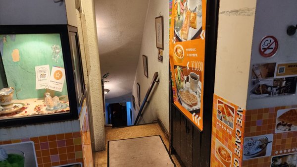 Photo of カフェアリヤ - Shinjuku, 13, JP. You need to walk downstairs for the goods!