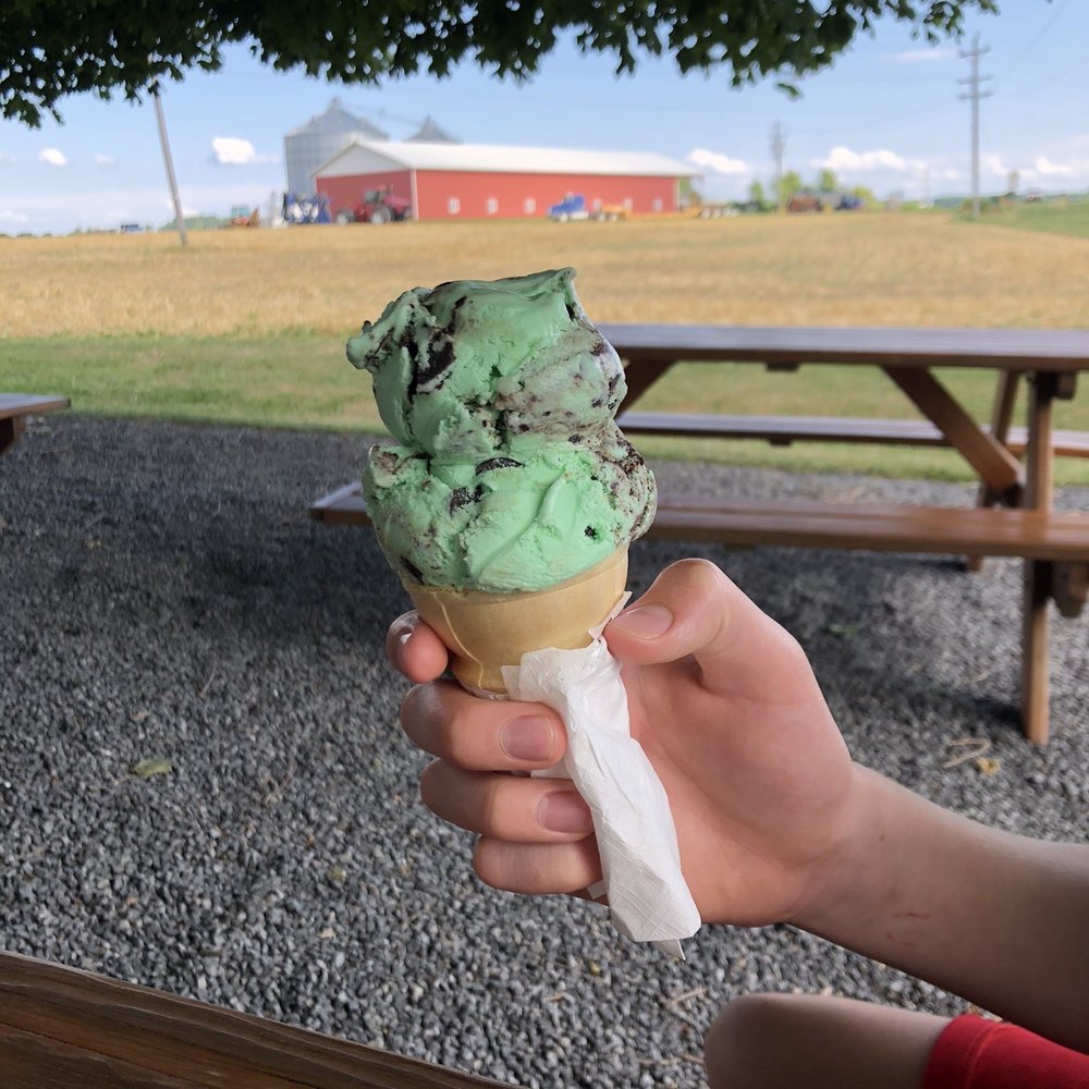 Mac's Dairy Bar - Mint moose tracks, small after a few bites - Ice Cream & Frozen Yogurt Near Me - Penn Yan, New York Mac's Dairy Bar - Mint moose tracks, small after a few bites - Ice Cream & Frozen Yogurt Near Me - Penn Yan, New York
