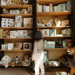 Gather Books & Lovely Things - Child looking at books