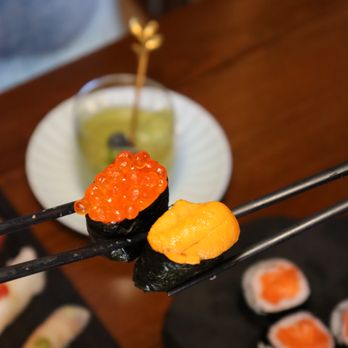 Mikado - a plate of sushi and chopsticks - Sushi Bars Near Me - New York, New York Mikado - a plate of sushi and chopsticks - Sushi Bars Near Me - New York, New York