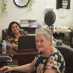 Sante Clinical Research - Our two staff members busy on a Wednesday morning always with a smile.
