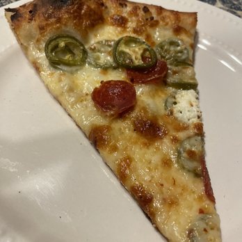 St. Francis Apizza - White pizza with pepperoni and house pickled jalapeños. - Pizza Near Me - Cincinnati, Ohio St. Francis Apizza - White pizza with pepperoni and house pickled jalapeños. - Pizza Near Me - Cincinnati, Ohio