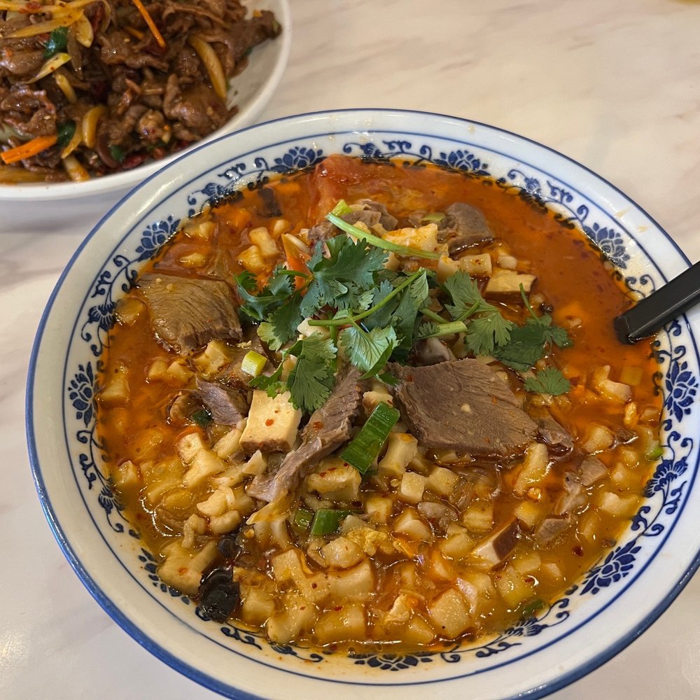 Changan Kitchen - Spicy n Sour Lamb Stir/Mix noodle flake with glass noodle - Chinese Near Me - Ontario, California Changan Kitchen - Spicy n Sour Lamb Stir/Mix noodle flake with glass noodle - Chinese Near Me - Ontario, California