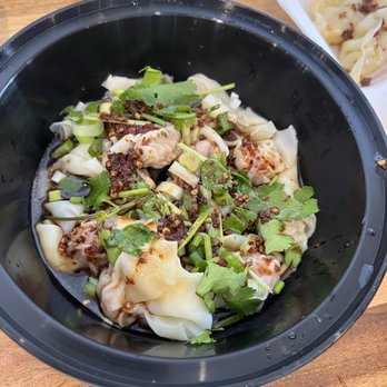 Happy Dumpling - Chili Wontons (pork) - Coffee & Tea Near Me - Denver, Colorado Happy Dumpling - Chili Wontons (pork) - Coffee & Tea Near Me - Denver, Colorado