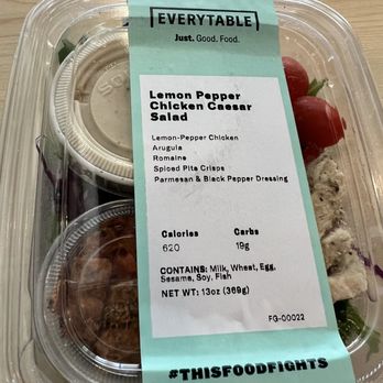 Everytable - Lemon Pepper Chicken Salad and Olipop root beer (not pictured) $12! - Salad Near Me - Cypress, California