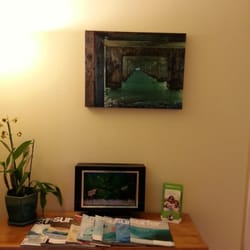 Rebmann Coy R DDS - Interior Decor: Canvas Painting & the fish tank ^_^