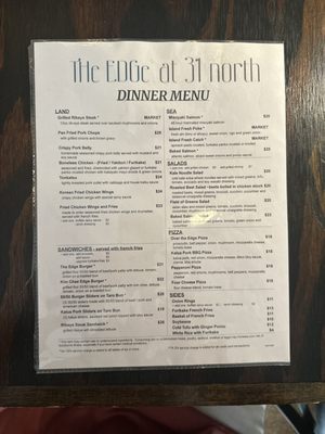 Menu photo 5 The Edge At 31 North Urban Honolulu, HI Menu photo 5 The Edge At 31 North Urban Honolulu, HI