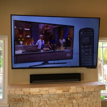 Total Control Home Automation - Clean Install of a 65" TV with an AWESOME SONOS SOUNDBAR!! There were wires everywhere and Andrew cleaned it up with no wires showing! - Electricians Near Me Total Control Home Automation - Clean Install of a 65" TV with an AWESOME SONOS SOUNDBAR!! There were wires everywhere and Andrew cleaned it up with no wires showing! - Electricians Near Me