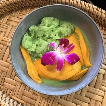 Nok’s Kitchen - Khao Niao Mak Muong (Pandan Mango Sticky Rice) - Laotian Near Me - Westminster, California Nok’s Kitchen - Khao Niao Mak Muong (Pandan Mango Sticky Rice) - Laotian Near Me - Westminster, California