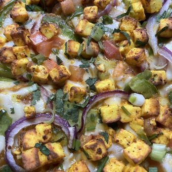 Curry Pizza House Berkeley - Chili Paneer Pizza - Pizza Near Me - Berkeley, California Curry Pizza House Berkeley - Chili Paneer Pizza - Pizza Near Me - Berkeley, California