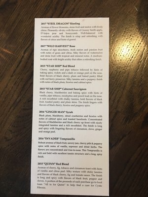 Menu photo 8 Longship Cellars Richland, WA