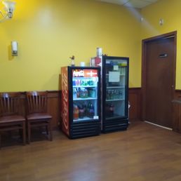 Drink coolers at China King...one is "OUT OF ORDER"
