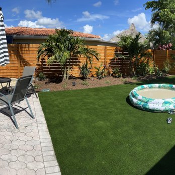 Durafield - a backyard - Artificial Turf Near Me - Pompano Beach, Florida