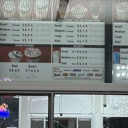 Bruster's Real Ice Cream - I have never seen a four scoop waffle cone, but it is here if you want it.