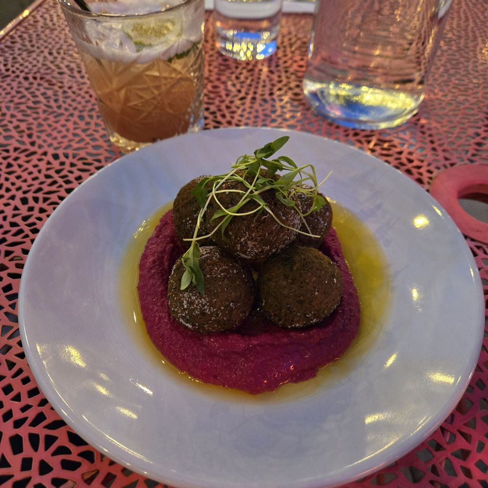 Shangri La - Falafel balls with hummus - New American Near Me - Fair Oaks, California