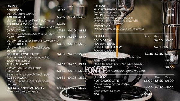 Menu photo 7 Fonté Café - Seattle Seattle, WA