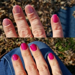 Essense Nails - Color changing no chip. Light pink when warm, magenta when cold