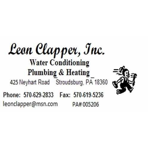 Slide of Leon Clapper Plumbing Heating & Water Conditioning