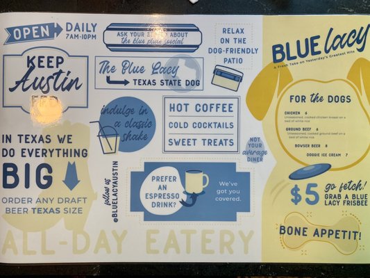 Menu photo 5 Blue Lacy Austin, TX