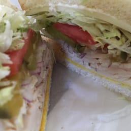Turkey on white bread