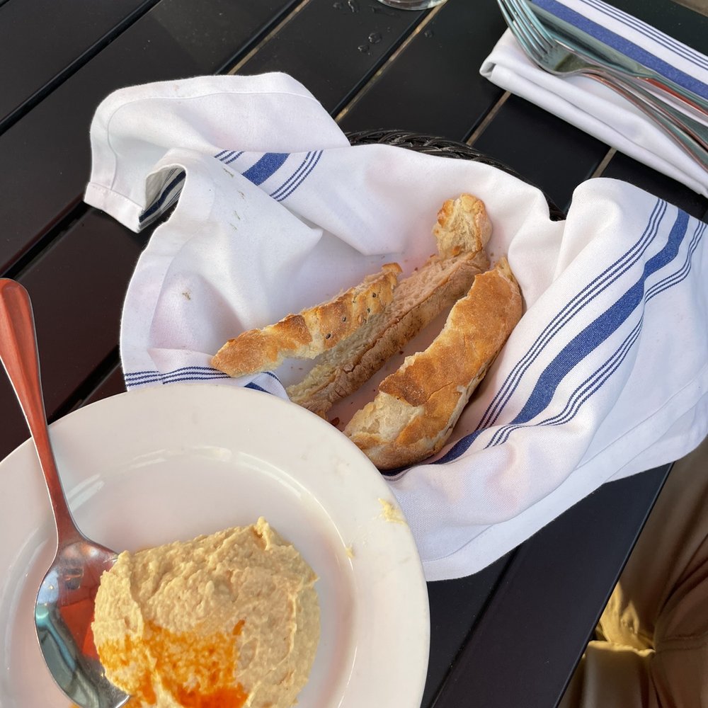 Cafe Mediterranean - Complimentary hummus and bread - Mediterranean Near Me - Cincinnati, Ohio