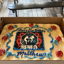 Special 21st birthday cake