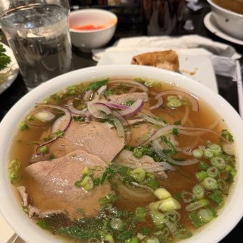 Hoa Bien Vietnamese Restaurant - PHO DAC BIET - Combination beef noodle soup w/ tendon, tripe, brisket, meatballs, and sliced beef - Vietnamese Near Me - Saint Paul, Minnesota