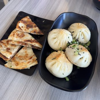 JiBeiChuan Noodles & Dumplings - K8 Scallion Pancake  Pork Pan Fired Bao (4Pcs) 4) - Chinese Near Me - Katy, Texas