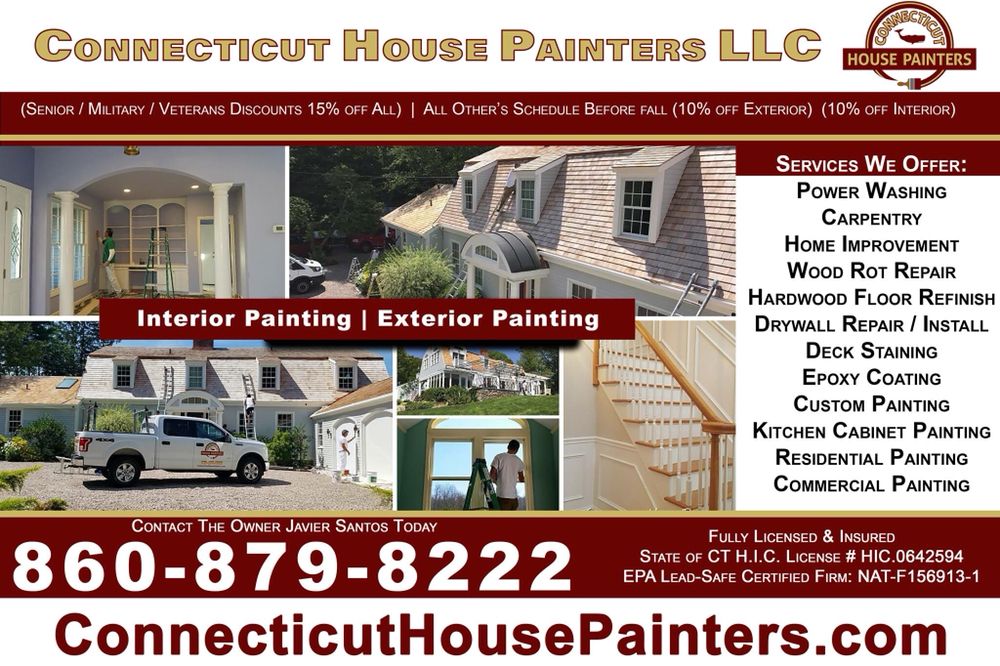 CONNECTICUT HOUSE PAINTERS Updated August 2024 189 Harland Rd