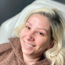 Inspire Beauty - Bringing natural color and proper shape to my clients brows over past Microblading (not done by me).
