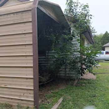 Justin E Holmes Handyman and Landscaping - Carport Before - Handyman Near Me