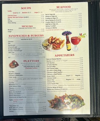 Menu photo 2 El Jefe Cafe San Clemente, CA