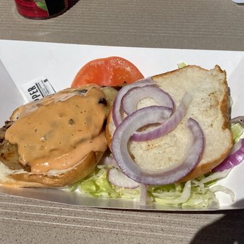 BBQ in the Park - Grilled Chicken Sandwich - Barbeque Near Me - Big Bear Lake, California