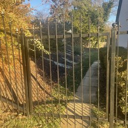 Wrought iron gate