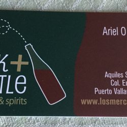 Los Mercados - Business card - the wine shop there.